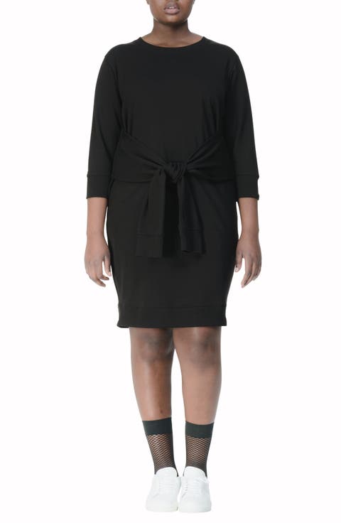 Misa Tie Front Dress (Plus)