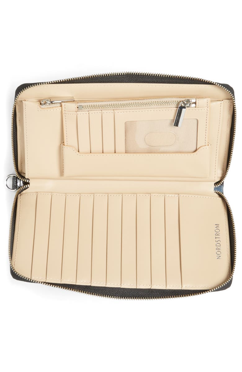 Nordstrom Leather Zip Around Wallet, Alternate, color,
