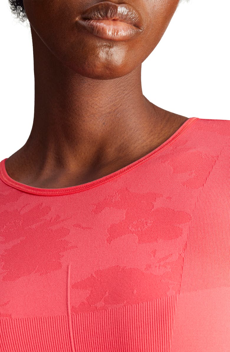 adidas by Stella McCartney Fitted Cutout Crop Top, Alternate, color, 