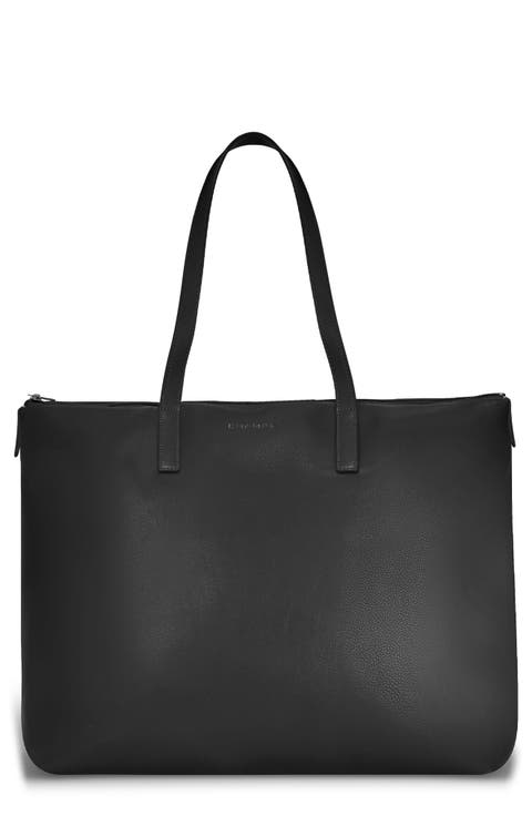 Onyx Leather Business Tote