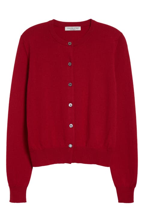 Iris Cashmere Crewneck Cardigan