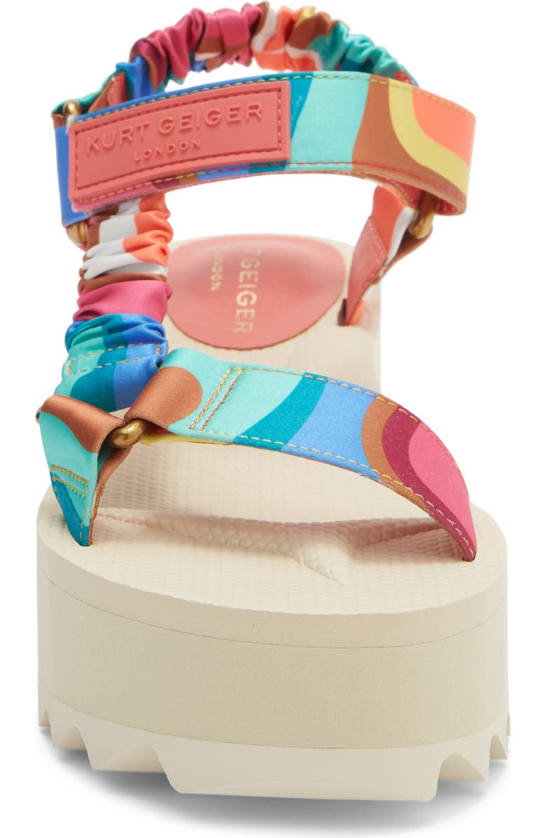 Kurt Geiger London Orion Flatform Sandal, Alternate, color, Ivory Multi