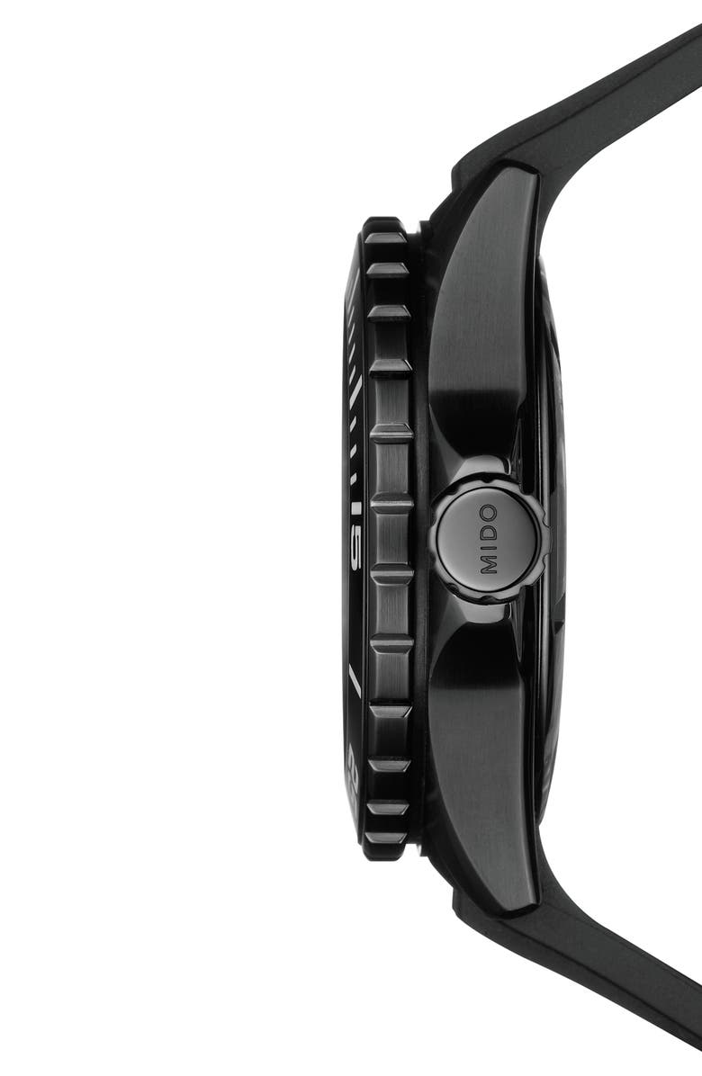 MIDO Ocean Star Diver 600 Automatic Rubber Strap Watch, 43.5mm, Alternate, color,