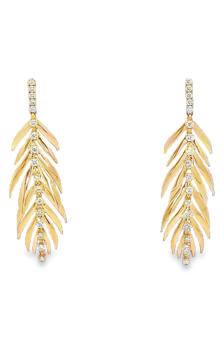 Hueb Bahia 18K Gold Diamond Drop Earrings, Main, color, Yellow Gold