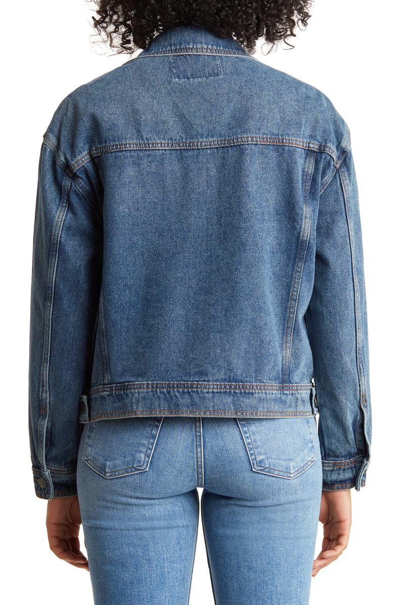 Walter Baker Shawna Denim Jacket, Alternate, color, Dark Wash