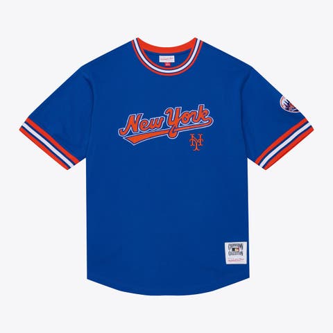 Men's Mitchell & Ness Royal New York Mets Wild Pitch Ringer T-Shirt