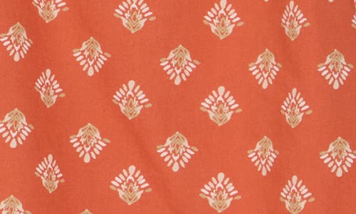 Melrose And Market Flutter Sleeve Cotton Top In Orange