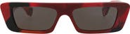 Gucci 54mm Retangular Sunglasses
