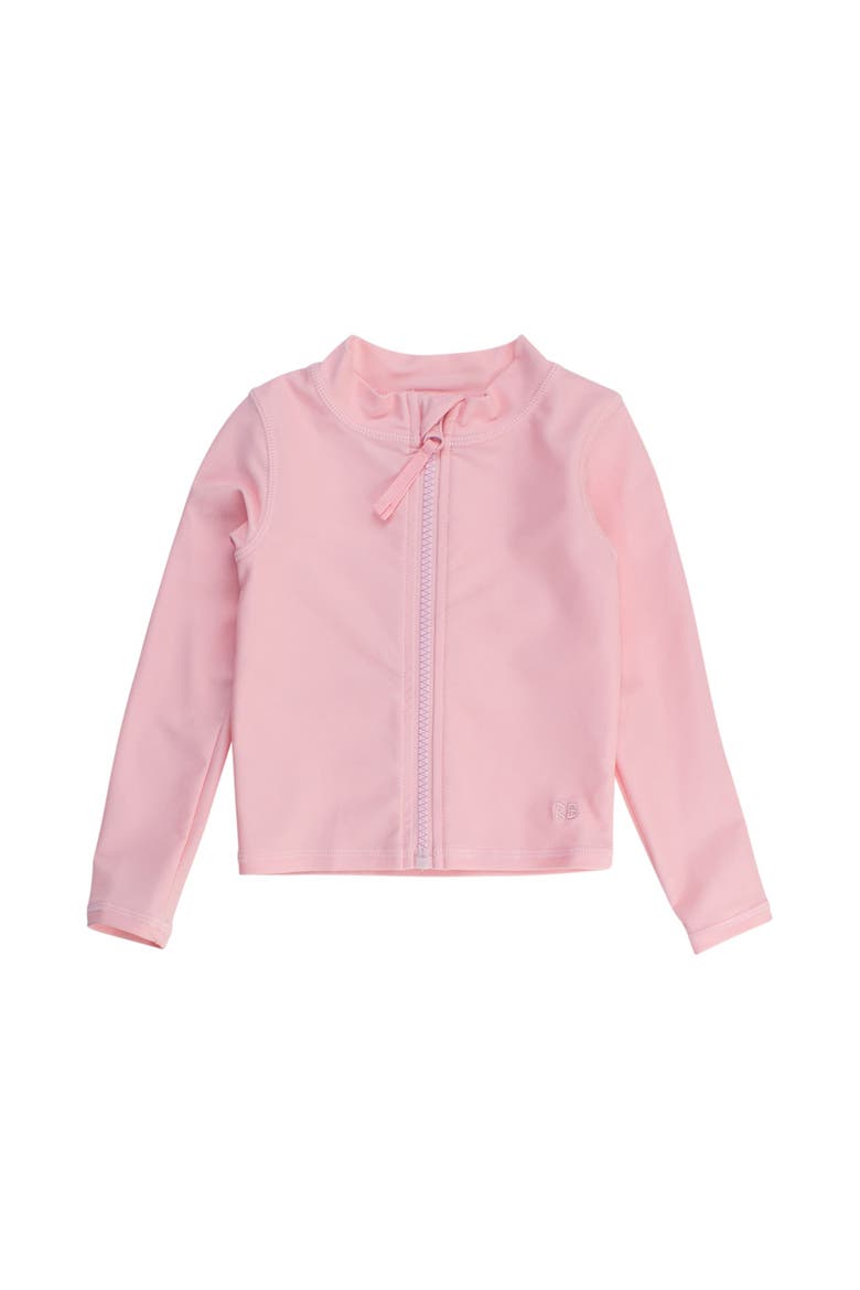 Unisex Long Sleeve Full Zip Rash Guard, Main, color, Pink