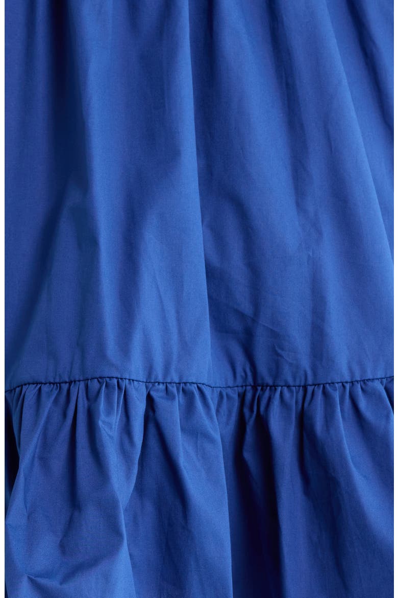 Ruffle Tie Waist Minidress, Alternate, color, NAVY-WHITE