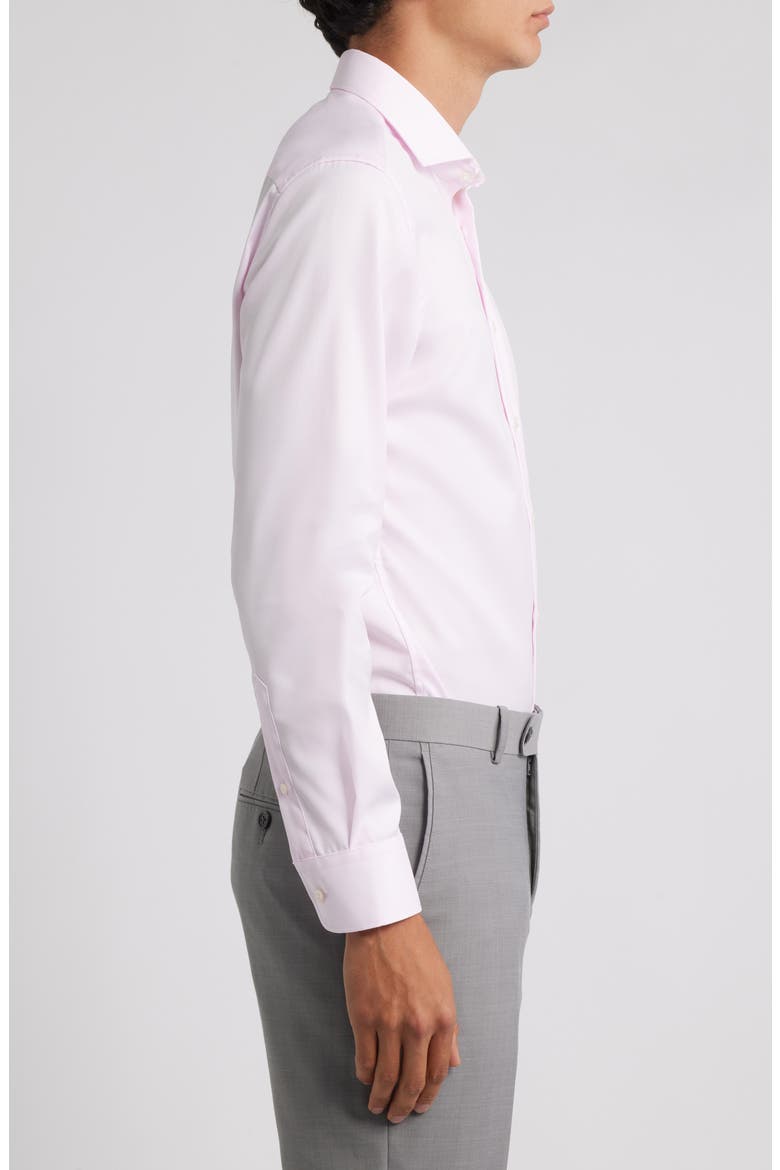 Slim Fit Non-Iron Cotton Twill Cover Shirt, Alternate, color, PINK