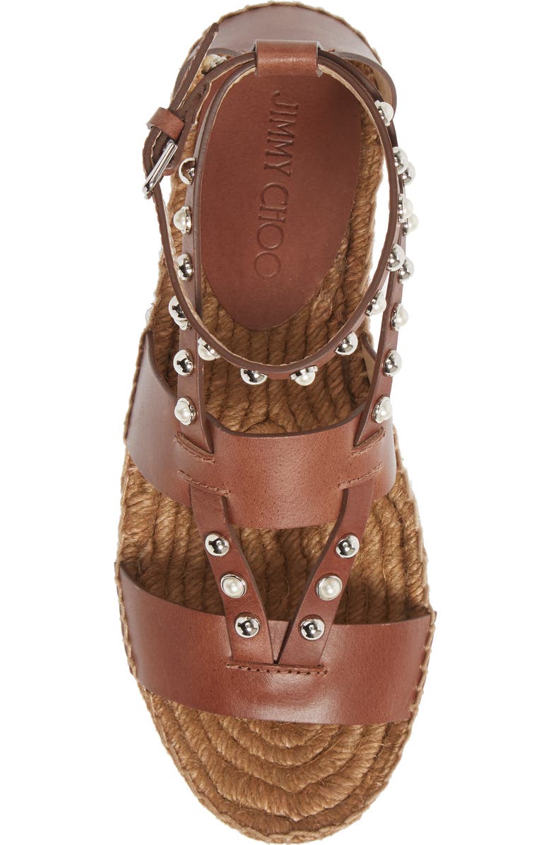 Jimmy Choo Denise Studded Espadrille Sandal, Alternate, color,