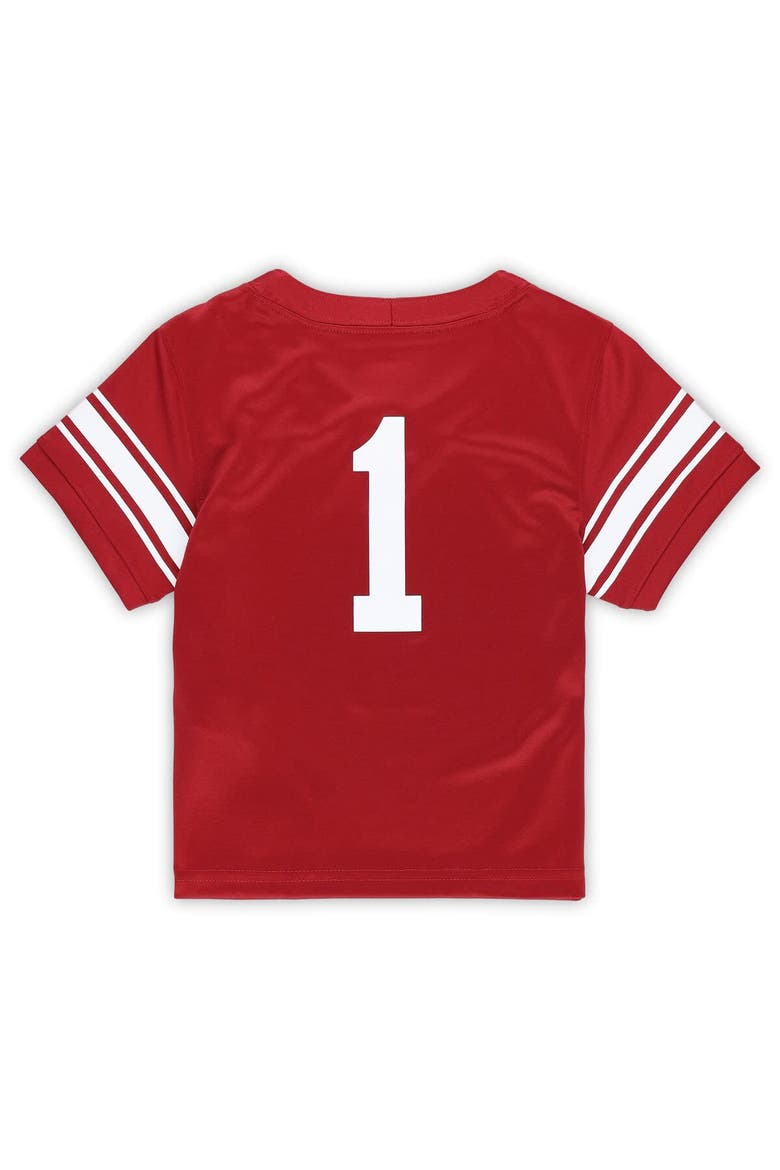 Toddler Nike #1 Crimson Oklahoma Sooners Alternate Untouchable Replica Football Jersey, Alternate, color, Crimson