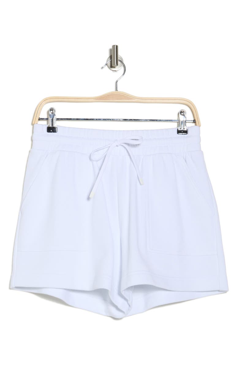 Z by Zella Level Up Terry Shorts, Alternate, color, White