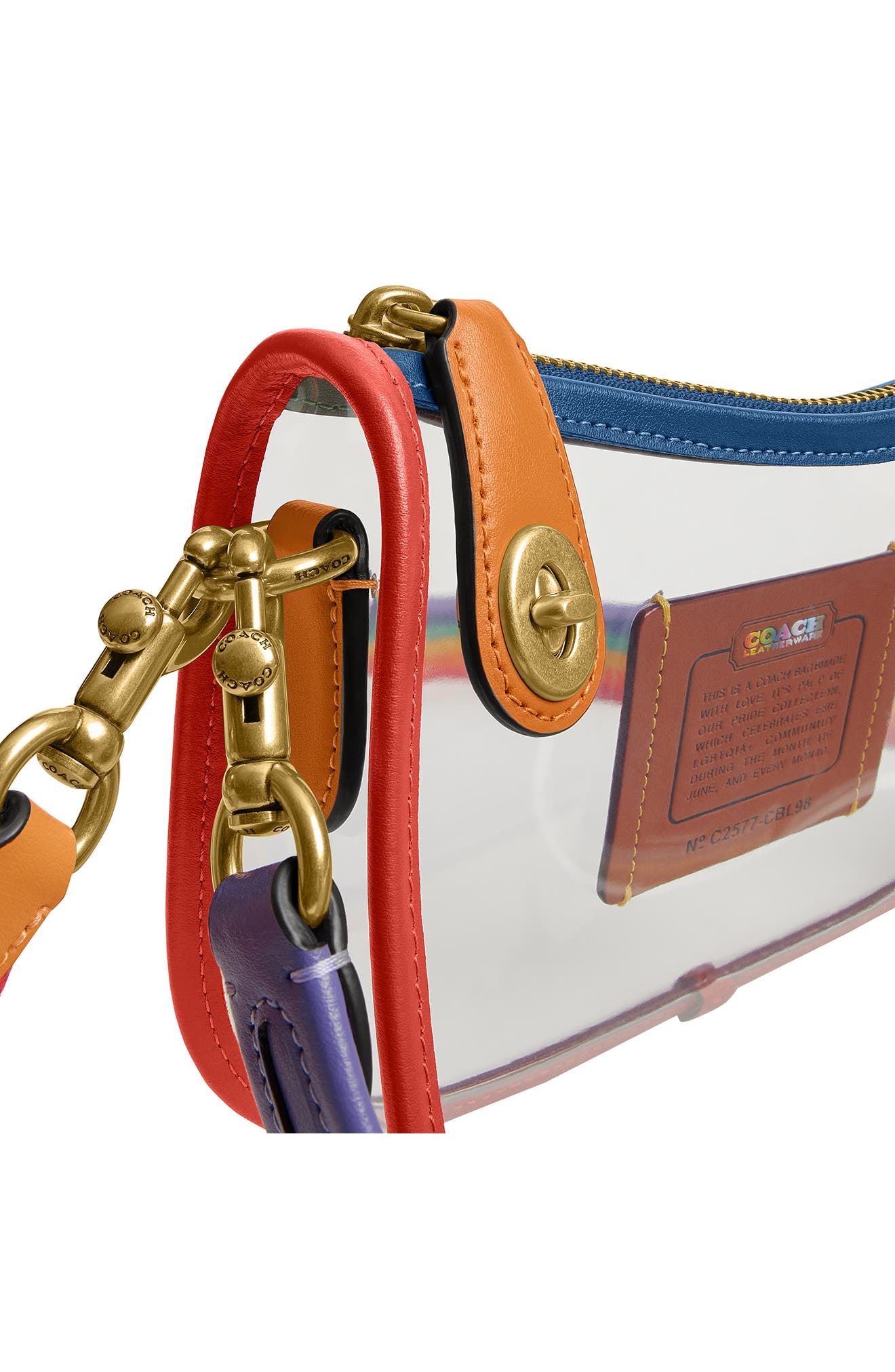 COACH Originals Rainbow PVC Clear Shoulder Bag (Women) | Nordstrom