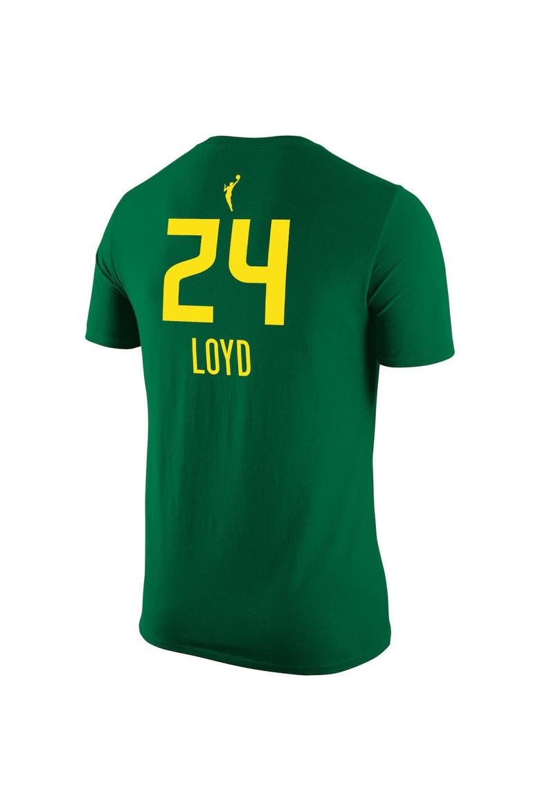 Men's Nike Jewell Loyd Green Seattle Storm Explorer Edition Name & Number T-Shirt, Alternate, color, Green