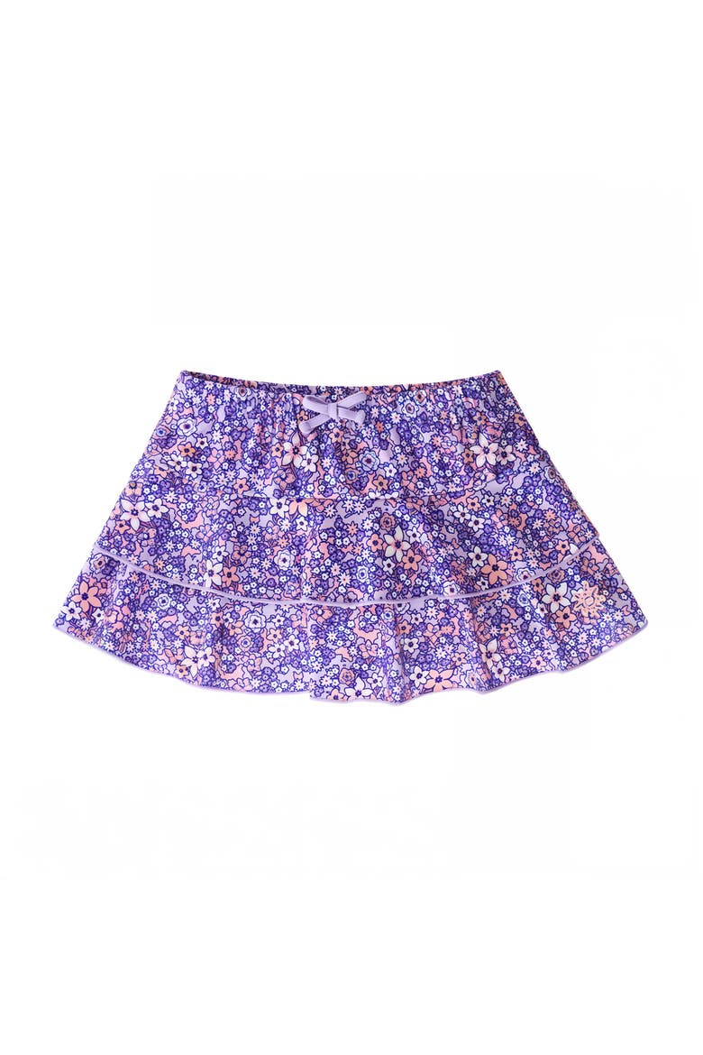 Sunny Swim Skirt, Main, color, Lavender Fields