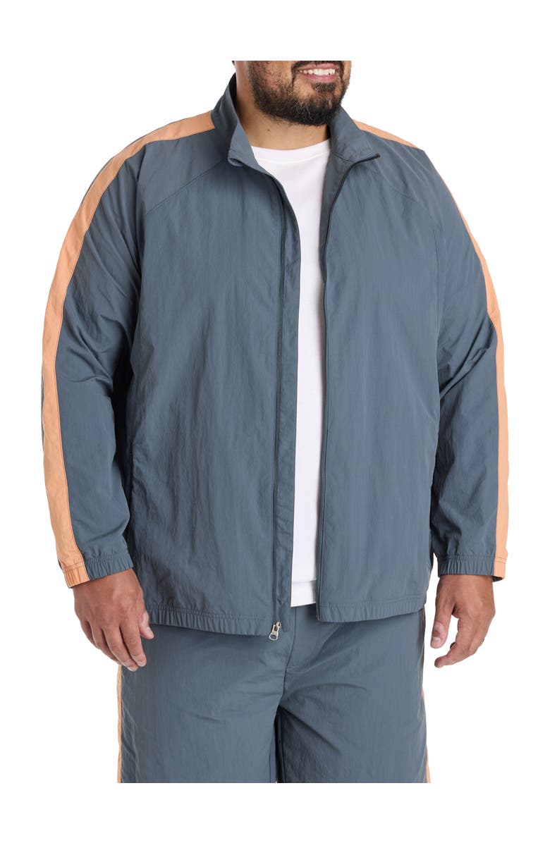 Society of One by DXL Big & Tall Athletic Jacket, Main, color, Dark Slate