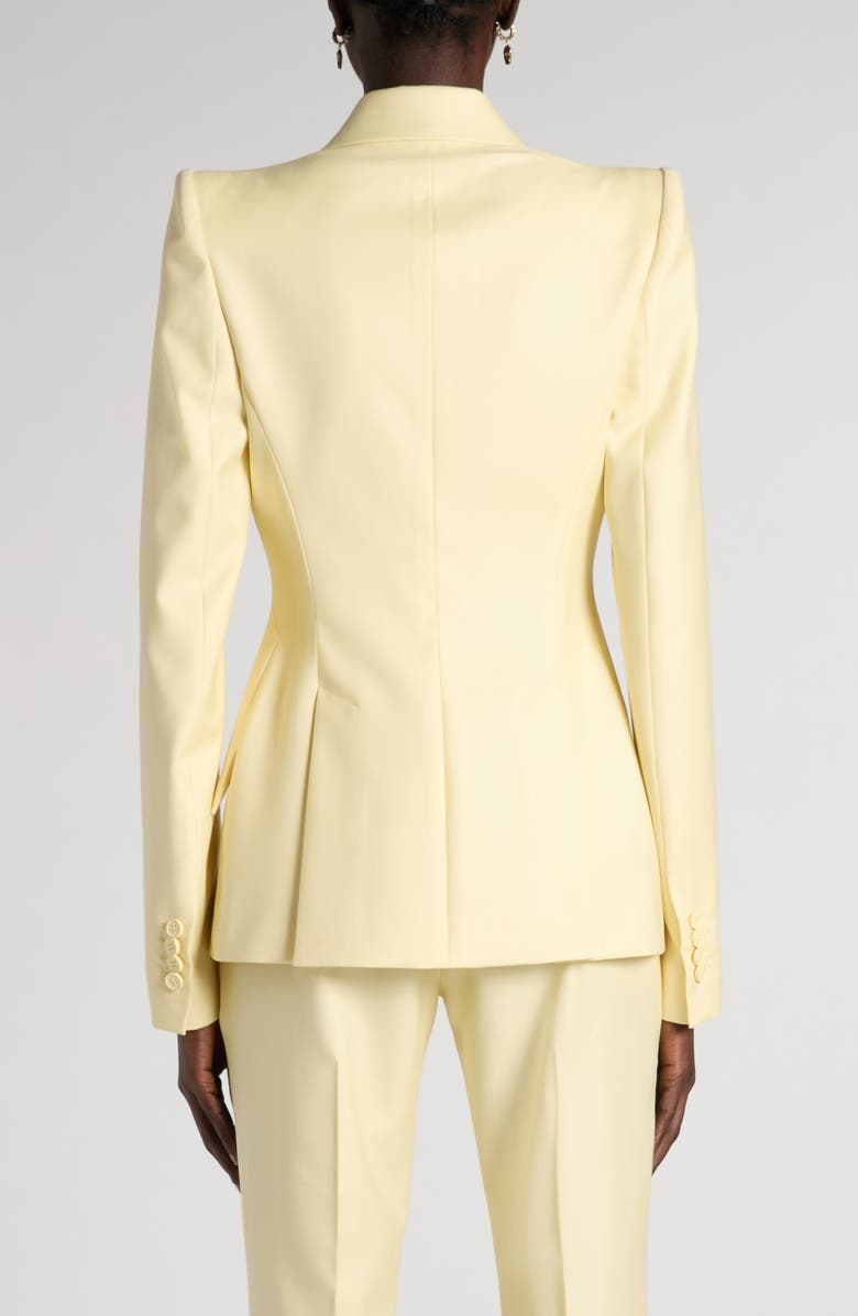 McQueen Single Breasted Wool Jacket, Alternate, color, Sherbet