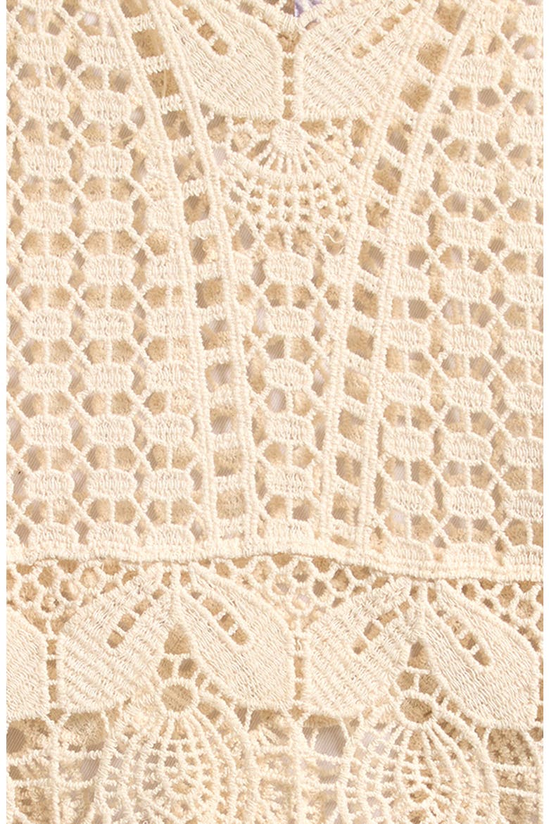 Kids' Crochet Boxy Top, Alternate, color, IVORY