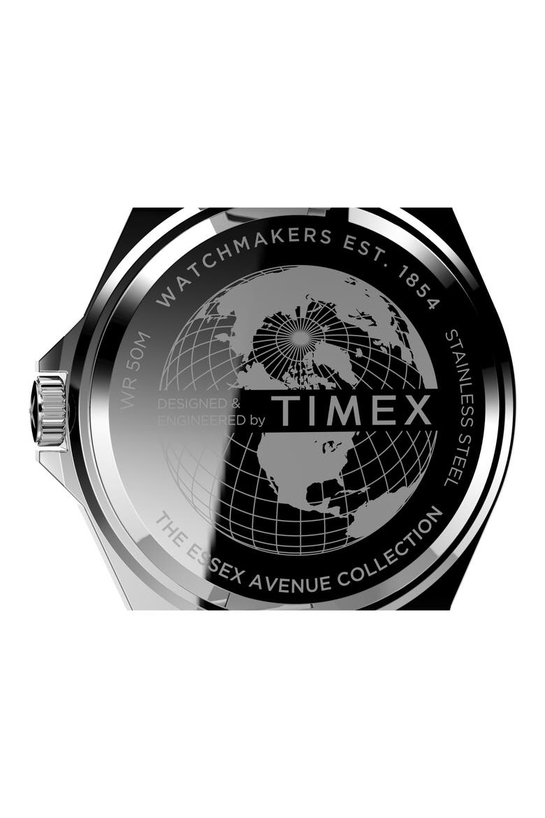 Essex Avenue Thin Bracelet Watch, 40mm, Alternate, color, SILVER/ BLUE/ SILVER