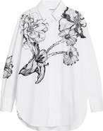 Desigual Placed Floral Cotton Button-Up Shirt