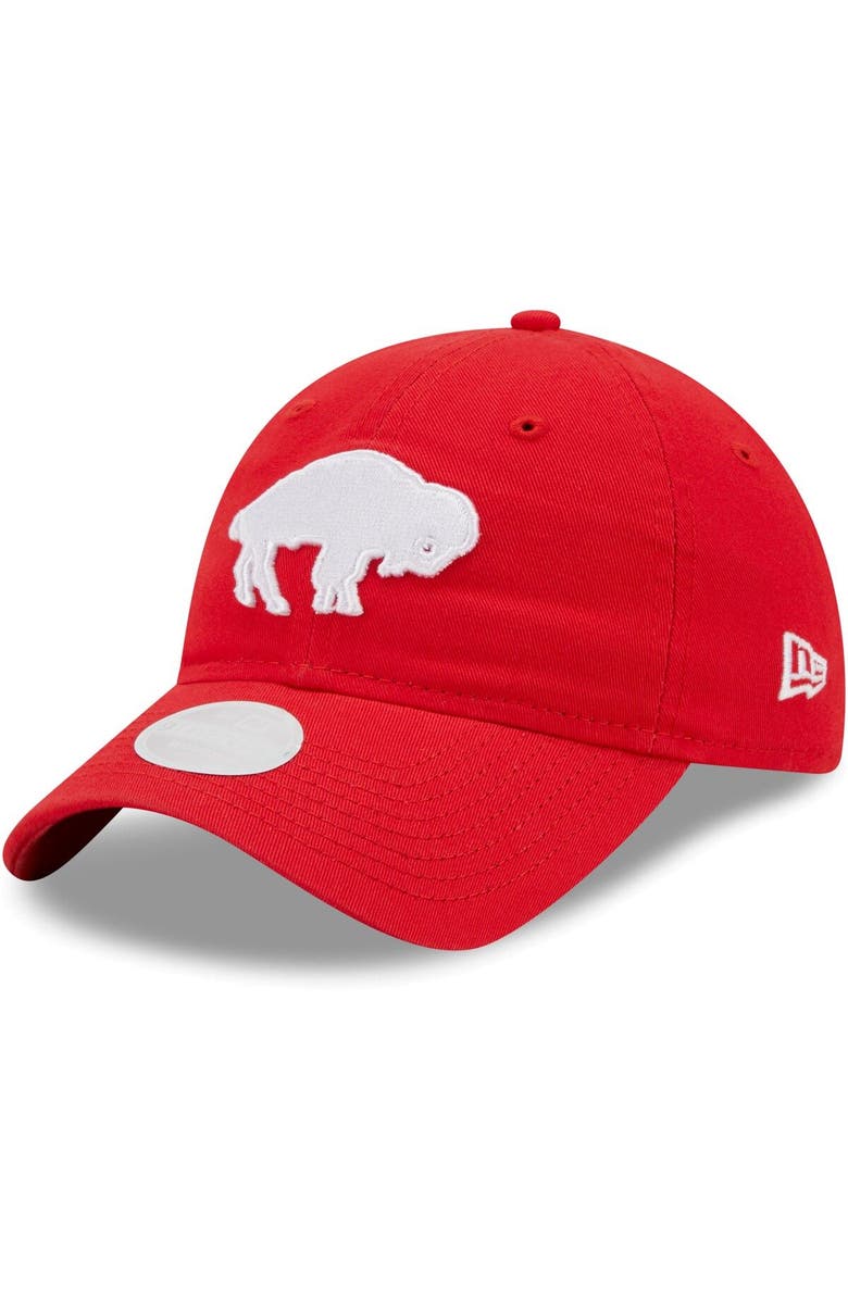 New Era Women's New Era Red Buffalo Bills Core Classic 2.0 Historic 9TWENTY Adjustable Hat, Main, color,