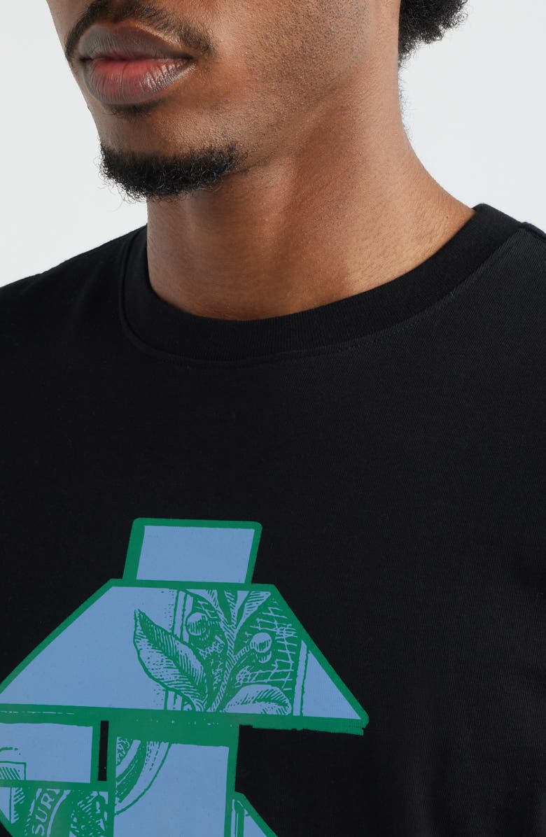 ICECREAM Origami Cotton Graphic T-Shirt, Alternate, color, Black