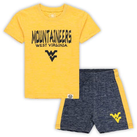 Toddler Wes & Willy West Virginia Mountaineers Cloudy Yarn T-Shirt & Shorts Set