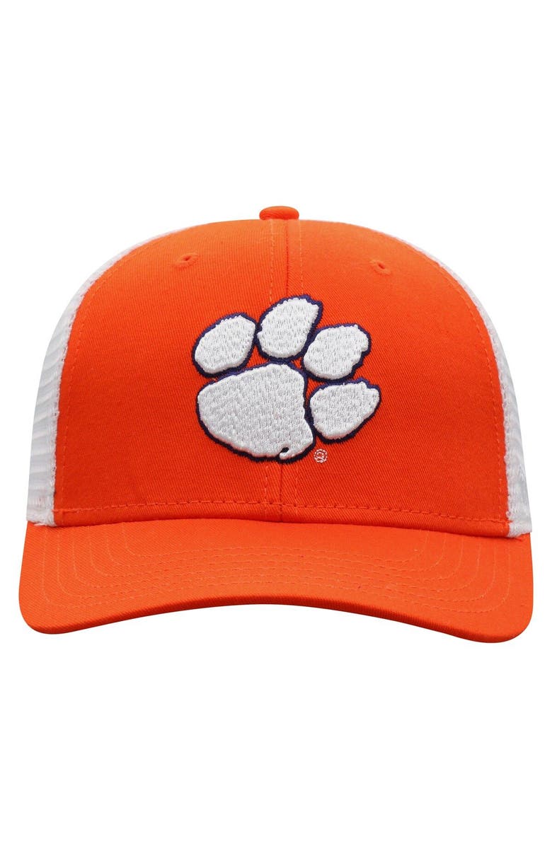 TOP OF THE WORLD Men's Top of the World Orange/White Clemson Tigers Trucker Snapback Hat, Alternate, color, Orange