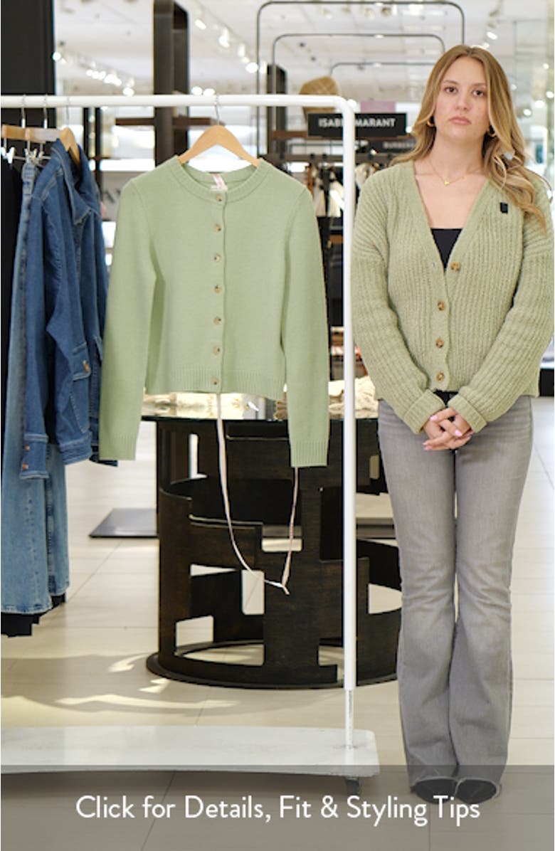 Signature Crewneck Cardigan, sales video thumbnail