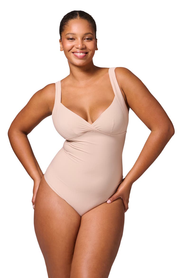 Story Shaper Bodysuit, Alternate, color, PEAU ROSE