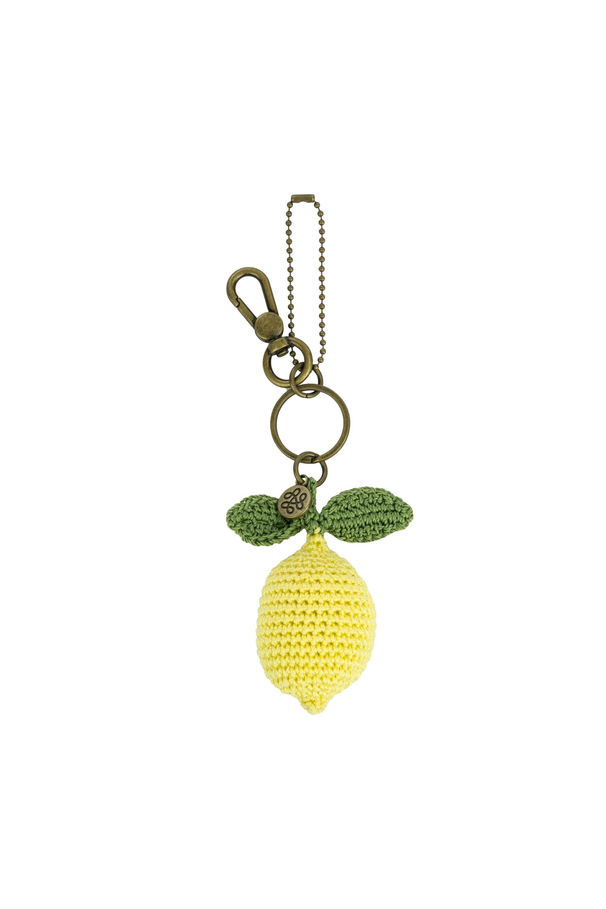 Yarnicharmz Hand Crochet Dangle - Food, Alternate, color, Lemon