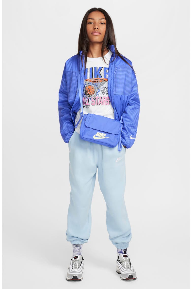 Kids' Sportswear Club Fleece Sweatpants, Alternate, color, LIGHT ARMORY BLUE/ WHITE
