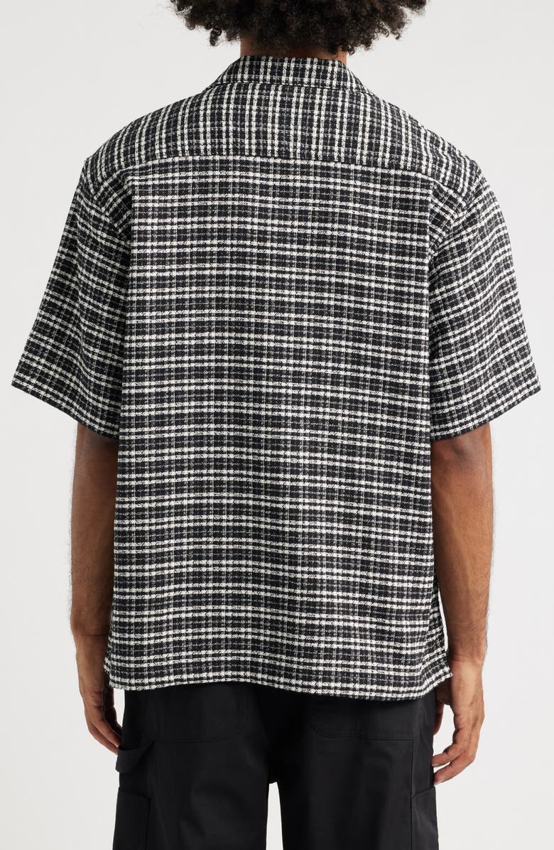 Carhartt Work In Progress Kander Plaid Cotton Button-Up Bowling Shirt, Alternate, color, Kander Check, Black