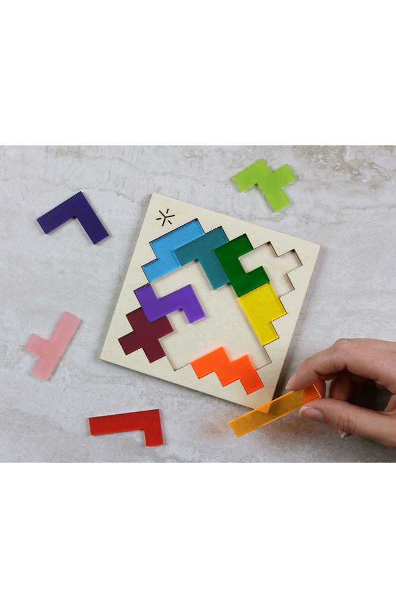 BRIGHT BEAM GOODS Square Pentomino Puzzle, Alternate, color, 