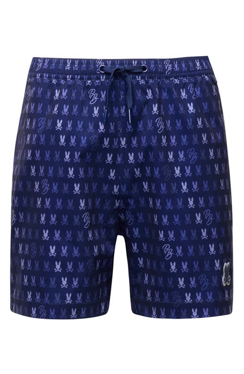 Psycho Bunny Kids' Ken Print Swim Trunks