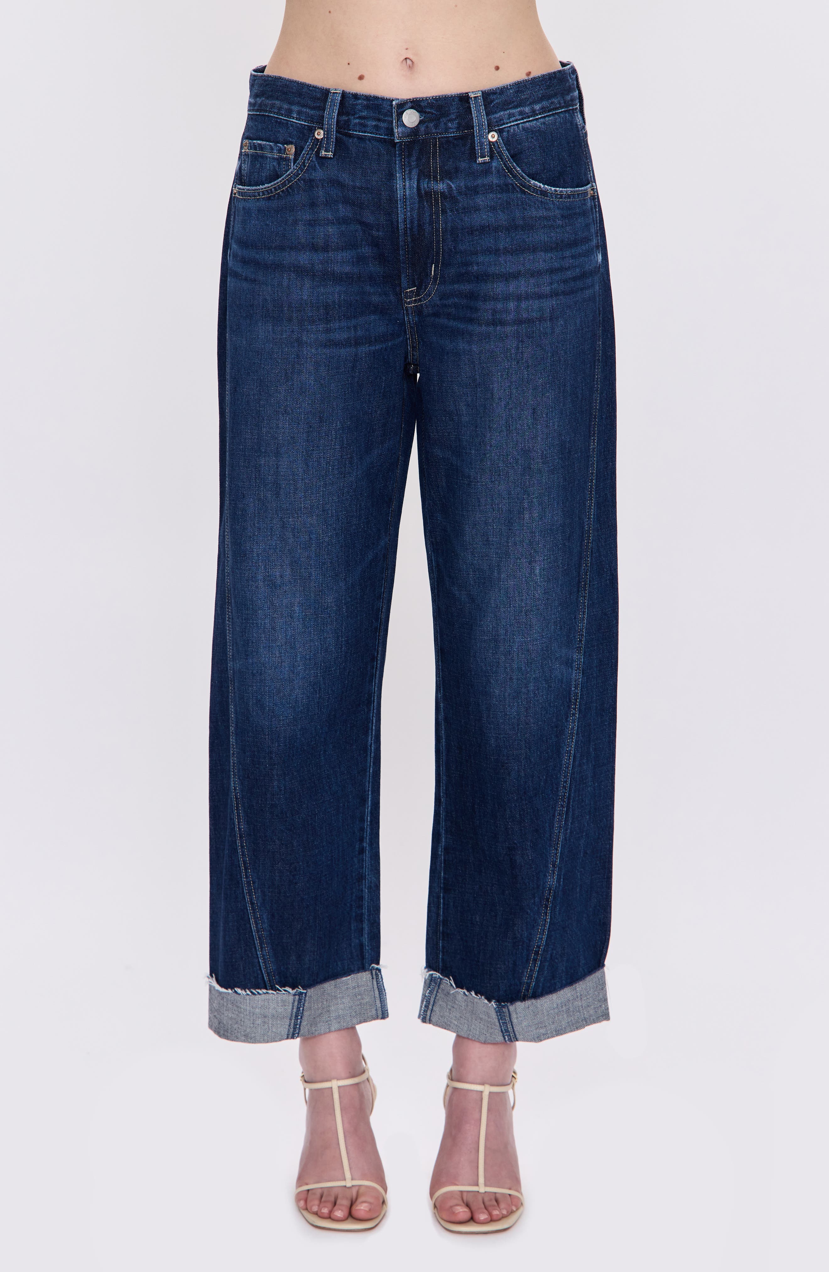 Pistola Kacey Cuffed High Waist Boyfriend Jeans