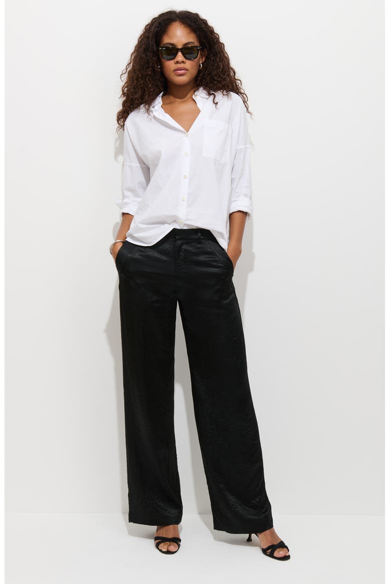 Claire High Waist Wide Leg Pants, Alternate, color, BLACK