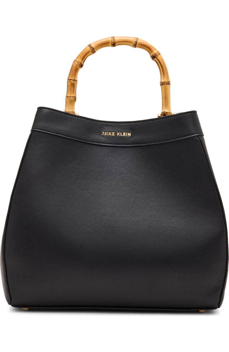 Anne Klein Bamboo Top Handle Satchel, Main, color,