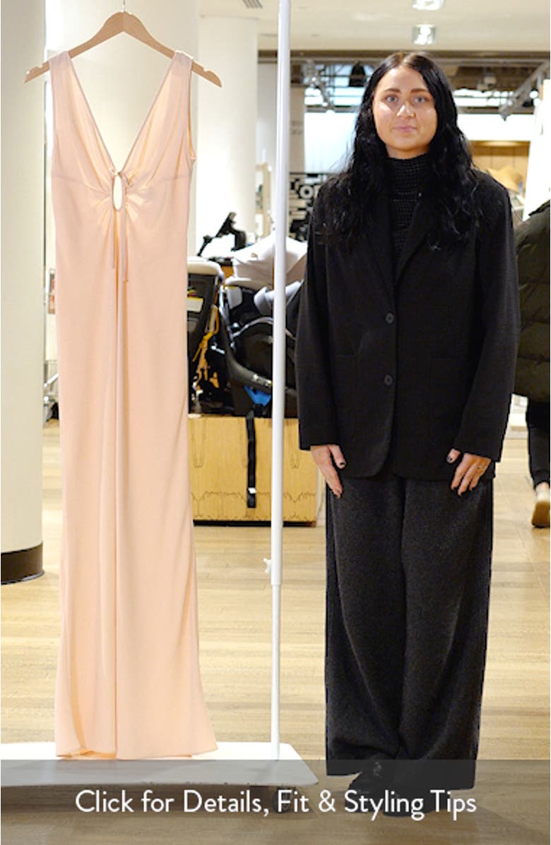 Reese Low Back Gown, sales video thumbnail