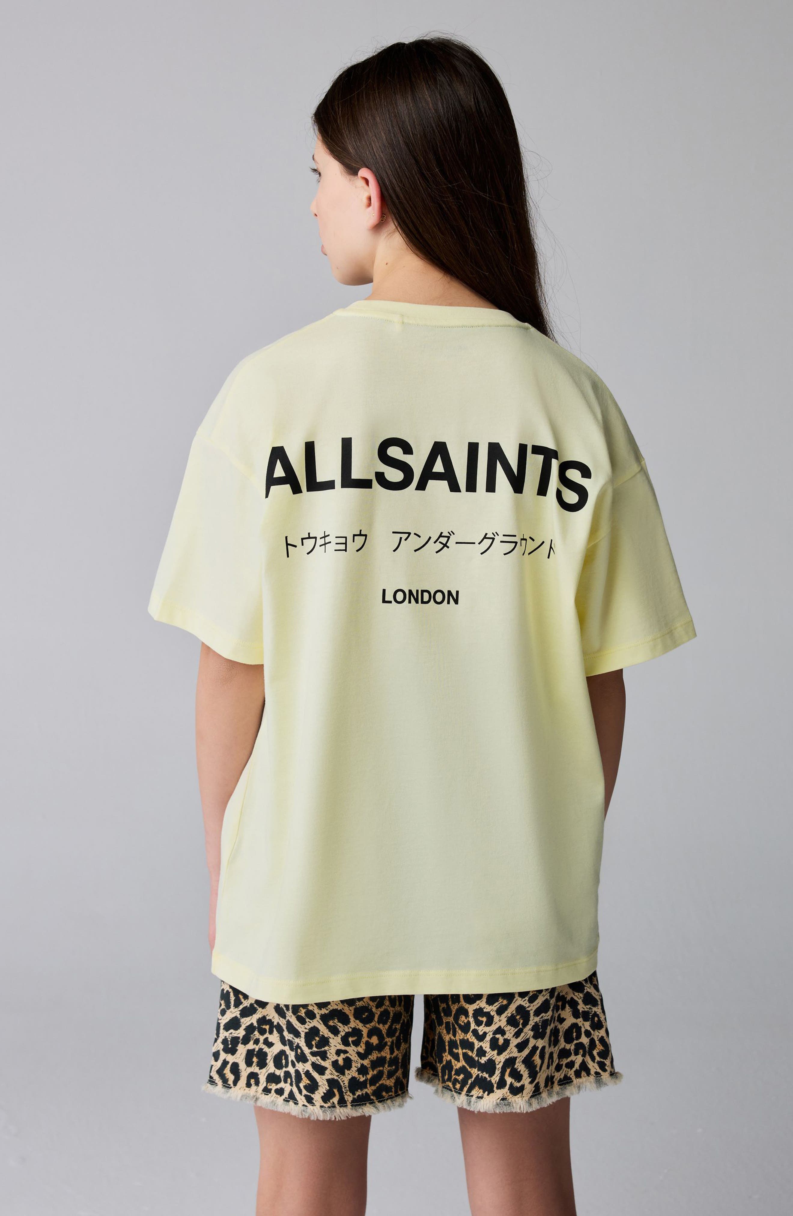 smALLSAINTS by ALLSAINTS Kids' Underground Cotton Graphic T-Shirt — фото 3