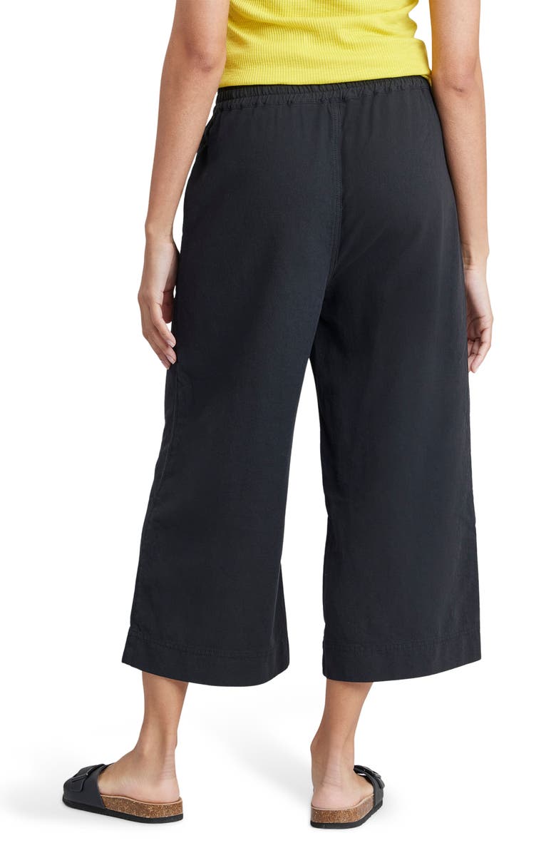 SUPPLIES BY UNIONBAY Dennie Solid Crop Cotton Gauze Pants, Alternate, color, Black
