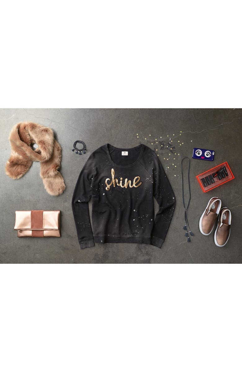 Leith Faux Fur Stole, Alternate, color, 