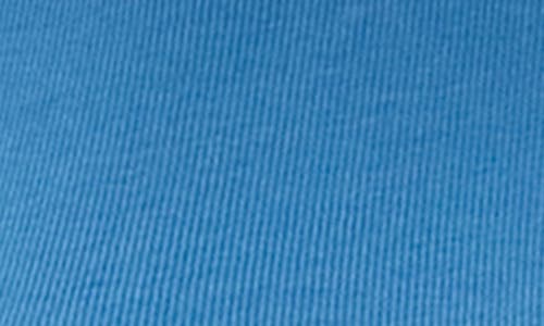 Michael Stars Joni Power Shoulder Rib Top In Ocean