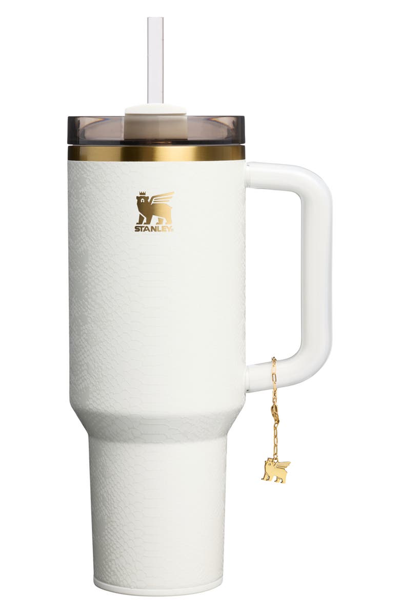 Stanley The Quencher<sup>®</sup> Luxe H2.0 FlowState<sup>™</sup> 40-Ounce Tumbler, Main, color, Pale Stone Snakeskin