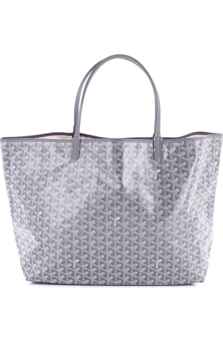 Pre-Owned Goyard Saint Louis Tote Coated Canvas GM, Main, color, Gray