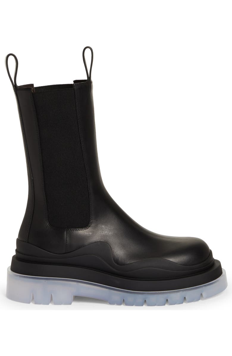 Bottega Veneta BV Tire Clear Sole Chelsea Boot, Alternate, color,