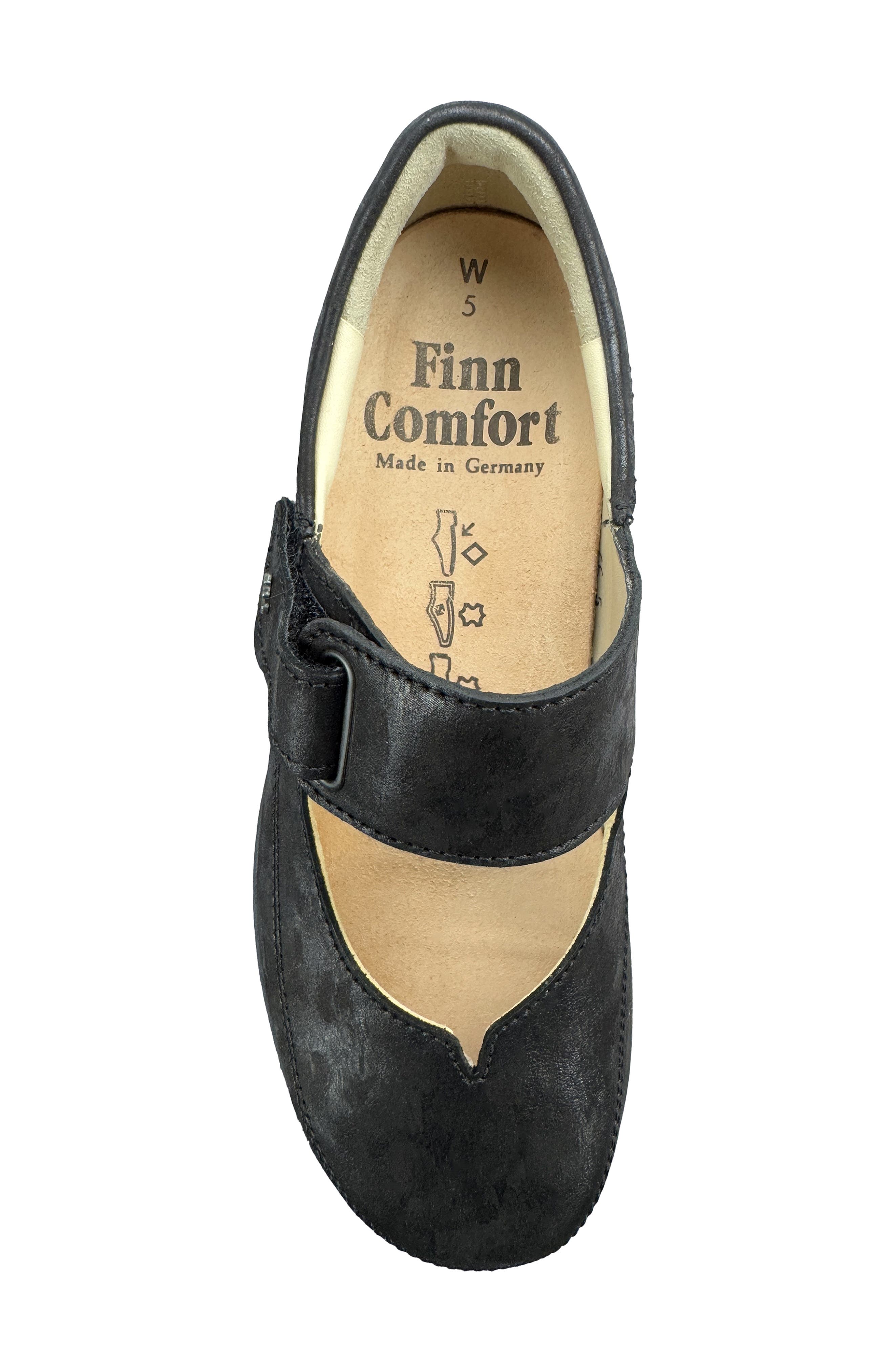 Finn Comfort Nagasake Mary Jane Loafer, Alternate, color, Nero Vegas