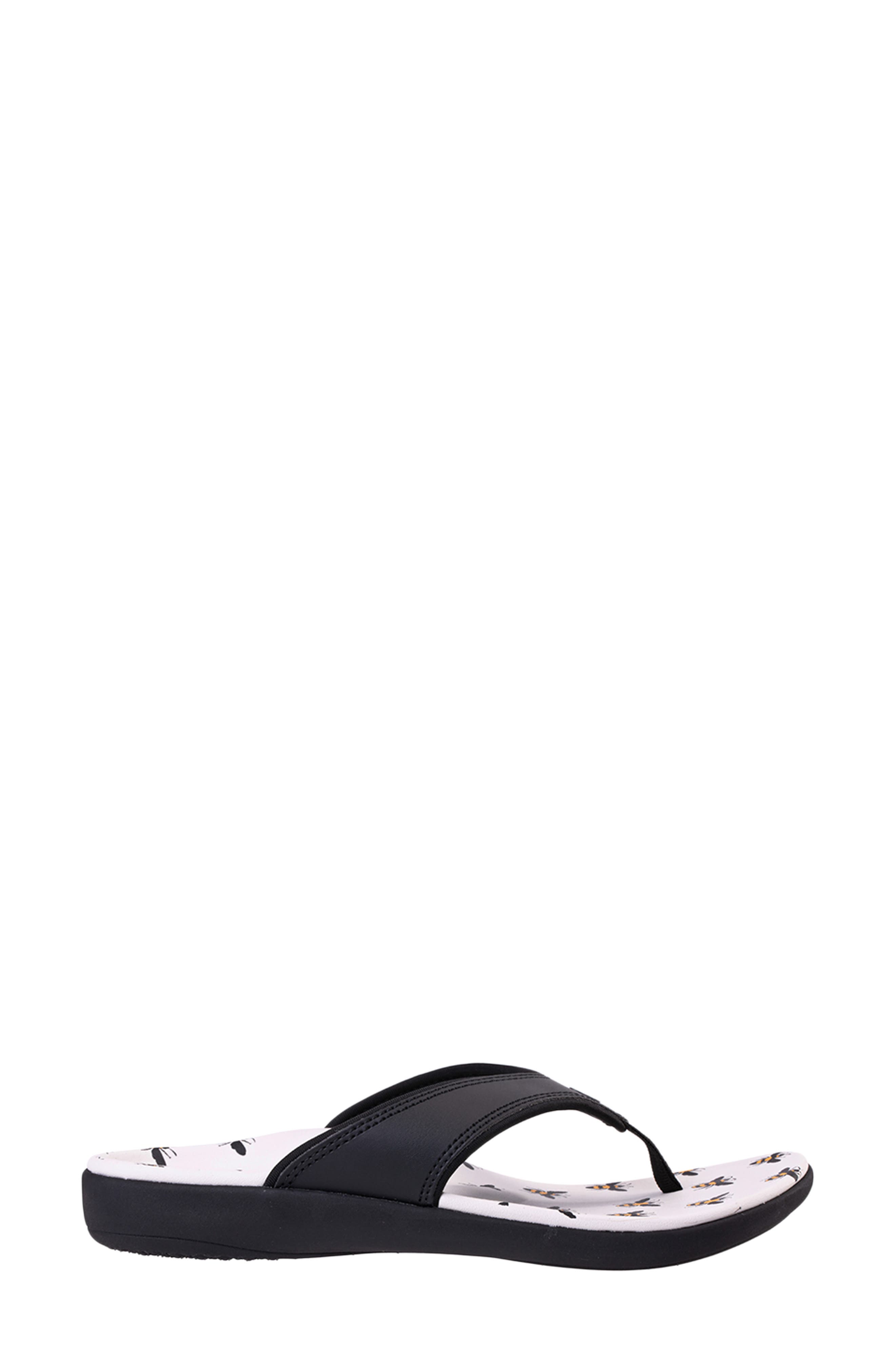 Yumi Critters Flip Flop, Alternate, color, HONEYBEES